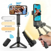 STABILIZÁTOR OBRAZU GIMBAL NA TELEFÓN S LED LAMPOU | SELFIE SKLADACIA PALICA