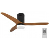 IMMAX NEO LITE VENTO SMART stropné svietidlo s ventilátorom 18W TUYA Wi-Fi hnedo-čierna
