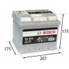 Bosch autobatéria 52Ah, S5 12V 520A, 0 092 S50 010