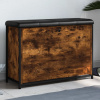 zahrada-XL Lavička na topánky s vyklápacou zásuvkou dymový dub 82x32x56 cm 835124
