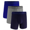 Under Armour Performance Tech Mesh 6in Boxerjock 3P - black/grey/blue - Viacfarebný