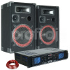 Max 700W DJ PA Set reproboxů a zesilovače s MP3 a USB