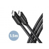 Axagon BUCM3-CM15AB speed + USB-C USB-C 3.2 gen 1 kábel 1,5m