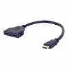 EUR Gembird DSP-2PH4-04 HDMI kábel HDMI Typ A (štandard) 2 x HDMI Typ A (štandard) Čierna
