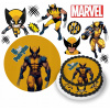 DIGITÁLNA TLAČ Opłatek na tort Wolverine Deadpool POSTAVY + TEXT ZADARMO 3