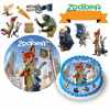DIGITÁLNA TLAČ Opłatek na tort Zvieratko Zootopia POSTAVY + TEXT 5