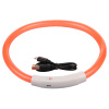 Merco Shiny svietiaci obojok pre psy oranžová (35 cm)