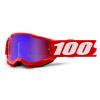 100% ACCURI 2 100% - USA , detské slnečné okuliare červené - zrkadlové červené/modré plexi