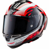 PRILBA SUPERTECH R-10 TEAM, ALPINESTARS (KARBON/ČERVENÁ/BÍLÁ) 2024 Veľkosť: S