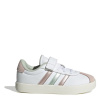 adidas Vl Court 3.0 El C Low-Top Trainers Girls white/grn/pink 2 (34)