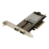 StarTech.com 10G Network Card - 2x 10G Open SFP+ Multimode LC Fiber Connector - Intel 82599 Chip - Gigabit Ethernet Card (PEX20000SFPI) - Síťový adaptér - PCIe 2.0 x8 nízký profil - 10GbE - 10GBase-LR