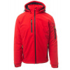 PAYPER CREEK PAD S00330-0489 / Zateplená softshellová bunda s odnímateľnou kapucňou - red/black 5XL