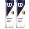 Tenisový loptičku Wilson Roland Garros 3 PCS. (Tenisové gule Wilson Roland Garros AC 2x3 PCS.)