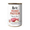 Konzerva pre psov Brit Mono Protein Beef & Rice 400 g