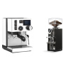 Rancilio Silvia BC PID, white + Eureka Mignon Libra, CR black