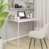 vidaXL Počítačový stôl, biely 110x60x70 cm, kompozitné drevo - Biela - 70671-25462
