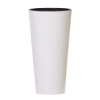 kvetináč 15cm TUBUS SLIM DTUS150S-S449 biely plastový PROSPERPLAST