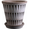 Kvetináč s podmiskou Pantheon 12 cm sivý