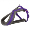 Nylonový postroj PREMIUM podšitý - fialový L-XL:hrudník:70-110cm/25mm