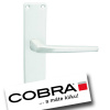 COBRA UNIVERSAL Povrch: F1 - strieborný elox, Rozteč: 90 mm, Prevedenie: PZ LI/RE (kľučka obojstranná/guľa)
