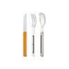 Příborová sada AKINOD Magnetic Straight Cutlery 12H34 Mirror - Aluminium Orange