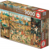 Educa Puzzle Záhrada Pozemských Rozkoší - Hieronymus Bosch 9 000 dielov 14831 farebné