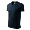 Malfini V-NECK 102 Tričko unisex XXL, Tmavo modrá
