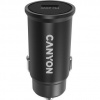 Canyon CNS-CCA20B, vysokorýchlostná autonabíjačka, 1xUSB-C, 20W PD, 4 úrovne ochrany, čierna