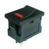 TIPA Prepínač kolískový 2pol./4pin ON-OFF 250V/3A LED červený