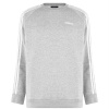 adidas Essentials Studio Lounge 3-Stripes Sweatshirt Womens Med Grey M (12-14)