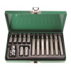 JONNESWAY S29H4215S Sada bitov TORX, T20 - T55, dĺžky 30 a 75 mm, 15 kusov -