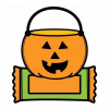 CUKROVÁ TLAČ jedlý obrázok na tortu Cukrová hmota Ikony Halloween 27 + MENO