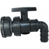 Kanister na benzín - 1 palcový ventil na drevák - IBC 1000L Tank Black (1 palcový ventil na drevák - IBC 1000L Tank Black)