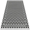 Moderné koberec na terasu Moderné koberec na terasu Čierne a biele trojuholníky dwz-w0014870