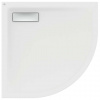 Ideal Standard Ultra Flat New Sprchová vanička, štvrťkruh 80x80 cm, matná biela T4491V1
