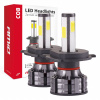 Amio led žiarovky hlavného svietenia H4 12/24V COB (cena za balenie 2 ks)