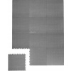 Gumová PODLAHA PUZZLE do posilňovne Ochranná podložka pod zariadenie šedá 1,8 x 2,4 m
