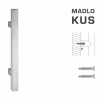 FT - MADLO kód K31 25x25 mm ST ks Rozteč madla: 210 mm, Dĺžka: 400 mm, Rozmer profilu madla: 25x25 mm NEM - nerez matná (F60)