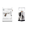 Ascaso Steel DUO PID, White&Wood + Eureka Mignon Perfetto, CR chrome
