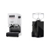 Gaggia New Classic EVO, white + Eureka Mignon Silenzio, BL black