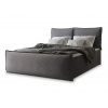 Manželská boxspring posteľ s úložným priestorom Monta 180x200 - sivá