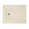 Duravit Sustano - Sprchová vanička, 100x80 cm, DuraSolid, matná krémová 720273620000000