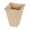 Nádoba na pestovanie - biodegradovateľné - VERDEMAX - rozmer 5 x 5, výška 6 cm - 10 ks