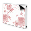 Magnetický kryt na radiátor Pastelové květiny 80x60 cm