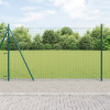 vidaXL Stĺpiky plotu Súprava 52 Zelená Oceľ 3.2 x 3.2 x 88.5 cm 3350233