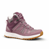 QUECHUA Dámska turistická obuv NH500 do snehu polovysoká bordová 38