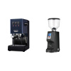 Gaggia New Classic EVO, blue + Eureka Atom Specialty 65, black