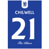 Superfutbal Maketa dresu Chelsea Londýn, modrá Rozmer: A4, Meno a číslo: Chilwell 21