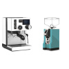 Rancilio Silvia BC PID, white + Eureka Mignon Specialita, CR tiffany blue