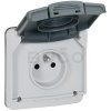 Legrand Plexo IP66/IK08 Zásuvka 230V s krytom - samostatný prístroj